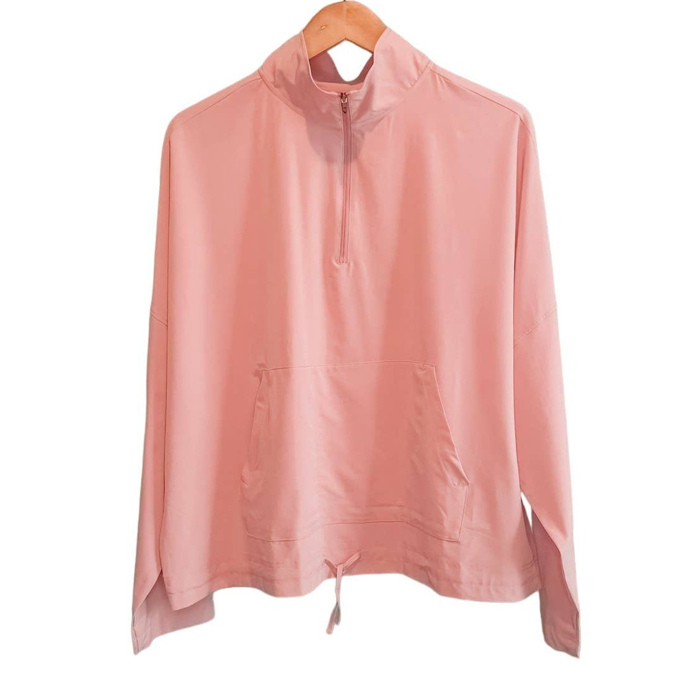 New prAna Railay Pullover Women's Topper Size XL Cloud Blush Pink